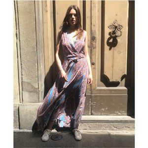 Printed Italian Boho maxi dress summer dress chic party date night comfy